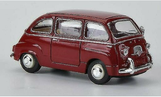 Fiat 600 Multipla 1/87 Brekina red diecast model cars
