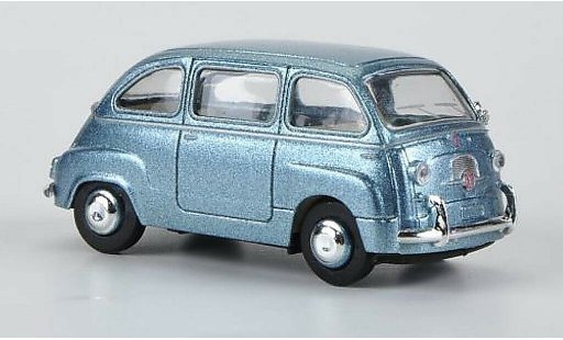 Fiat 600 Multipla 1/87 Brekina blue diecast model cars