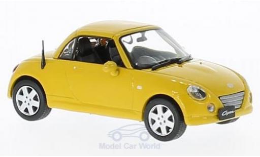Diecast model cars Daihatsu Copen Roadster yellow RHD 2004 1/43 First 43 Models