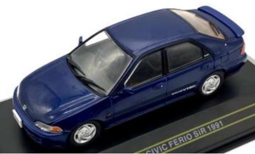 Diecast model cars Honda Civic SiR Ferio blue RHD 1991 1/43 First 43 Models