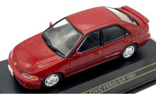 Diecast model cars Honda Civic SiR Ferio red RHD 1991 1/43 First 43 Models