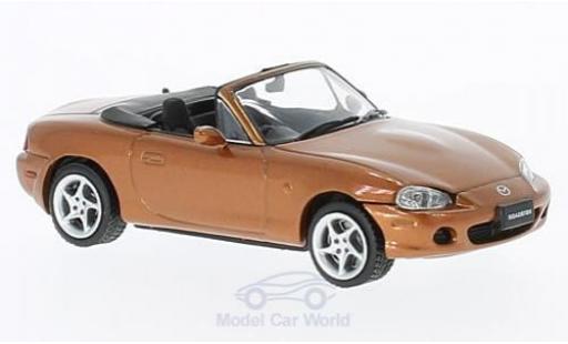 Diecast model cars Mazda MX-5 Roadster -5 metallic orange RHD 2001 1/43 First 43 Models