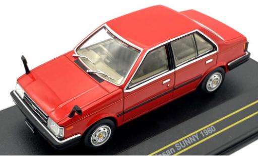 Diecast model cars Nissan Sunny Base red/Dekor RHD 1980 1/43 First 43 Models