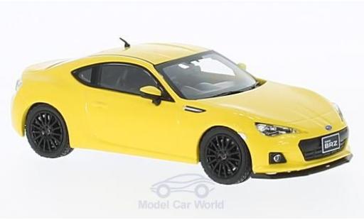 Diecast model cars Subaru BRZ STI tS yellow RHD 2013 1/43 First 43 Models