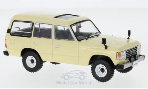 Diecast model cars Toyota Land Cruiser 60 LC60 beige RHD 1982 1/43 First 43 Models
