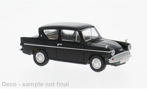 Diecast model cars Ford Anglia 105E black 1959 1/87 Brekina