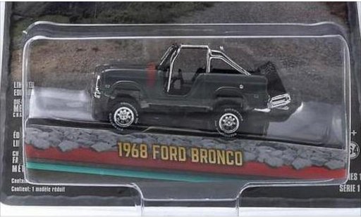 Ford Bronco Wagon 1/64 Greenlight metallic grey 1968 diecast model cars
