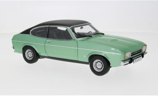 Diecast model cars Ford Capri Ghia 3.0 II green/black 1974 1/18 Touring