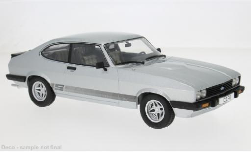 Diecast model cars Ford Capri MK3 III silver 1978 1/18 MCG
