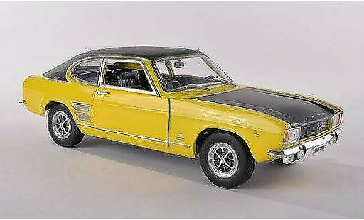 Ford Capri 1700 1/24 WhiteBox MKI GT XLR yellow/black 1970 diecast model cars