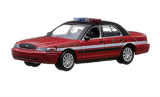 Ford Crown Victoria 1/64 Greenlight Chicago Fire Department Fire brigade (USA) diecast model cars