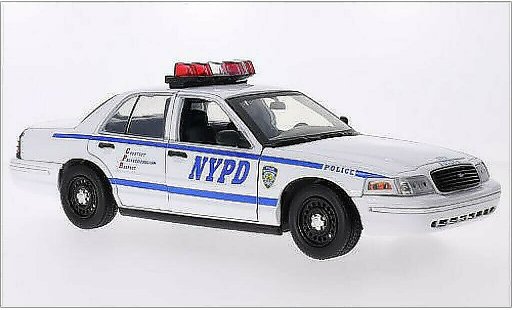 Ford Crown Police Interceptor 1/18 Greenlight Victoria NYPD 2001 diecast model cars