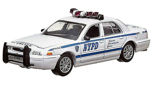 Ford Crown Police Interceptor 1/64 Greenlight Victoria NYPD (USA) 2008 diecast model cars