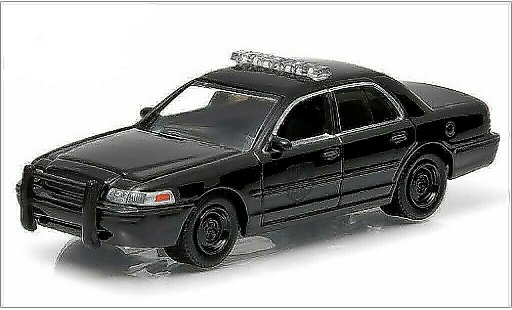 Ford Crown Police Interceptor 1/64 Greenlight Victoria black 2008 diecast model cars