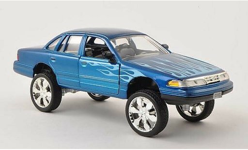 Ford Crown Victoria 1/24 Motormax Tuning blue with Dekor 1998 diecast model cars