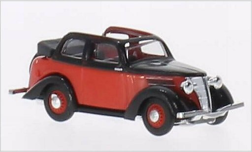 Ford Eifel Cabriolimousine 1/87 Busch Convertiblelimousine red/black diecast model cars