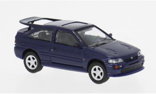 Diecast model cars Ford Escort Cosworth blue 1992 1/87 Minichamps
