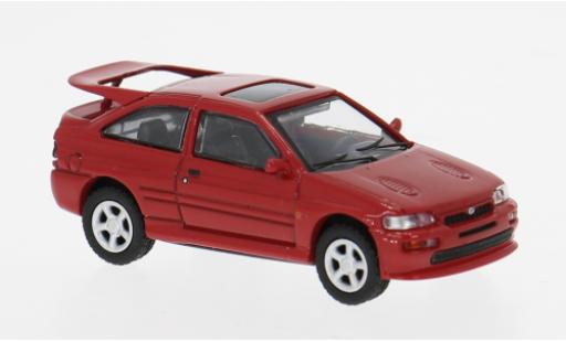 Diecast model cars Ford Escort Cosworth red 1992 1/87 Minichamps