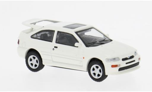 Diecast model cars Ford Escort Cosworth white 1992 1/87 Minichamps