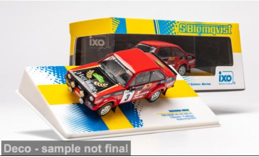 Diecast model cars Ford Escort RS 1800 MK II Legend Boucles de Spa 2010 #3 S.Blomqvist/R.Jakobsson 1/43 IXO