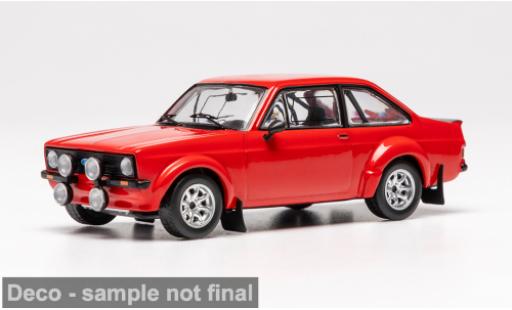 Diecast model cars Ford Escort RS 1800 MK II red 1980 1/43 IXO