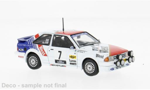 Diecast model cars Ford Escort RS Turbo MK III Haspengouw rally 1985 #7 S.Andervang/A.Schoonenwolf 1/43 IXO