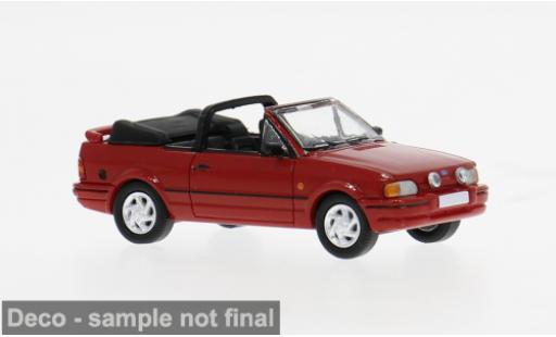 Diecast model cars Ford Escort Cabriolet MK IV Convertible red 1986 1/87 PCX87