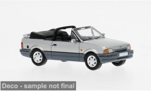 Diecast model cars Ford Escort Cabriolet MK IV Convertible silver/grey 1986 1/87 PCX87