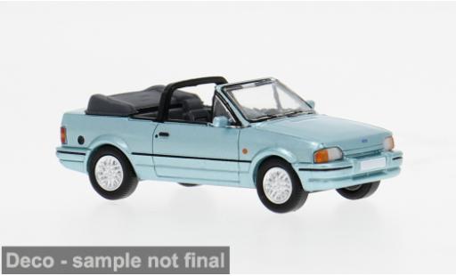 Diecast model cars Ford Escort Cabriolet MK IV Convertible turquoise 1986 1/87 PCX87
