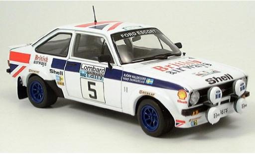 Diecast model cars Ford Escort RS 1800 #5 1/18 Sun Star