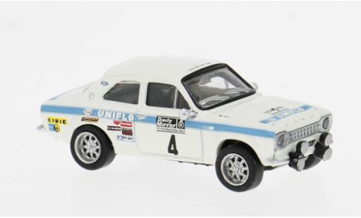 Diecast model cars Ford Escort RS 1800 MKI Rally RAC Lombard 1972 #4 R.Clark/T.Mason 1/87 Brekina