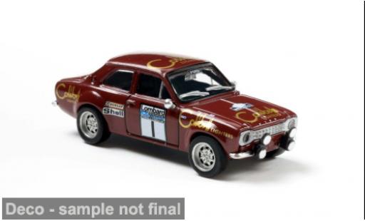 Diecast model cars Ford Escort RS 1800 MKI Rally RAC Lombard 1974 #1 T.Makinen 1/87 Brekina
