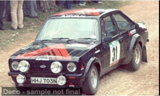 Diecast model cars Ford Escort RS 1800 Rally Portugal 1981 #31 K.Shinozuka/B.Harris 1/43 Vitesse