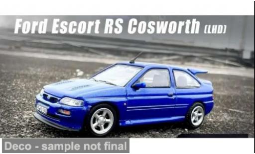 Diecast model cars Ford Escort Cosworth RS blue 1/64 INNO64