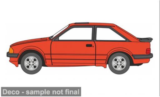 Diecast model cars Ford Escort XR3i orange 1/76 Oxford