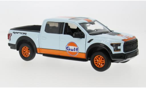 Diecast model cars Ford F-150 Raptor 50 2017 Gulf 1/24 Motormax