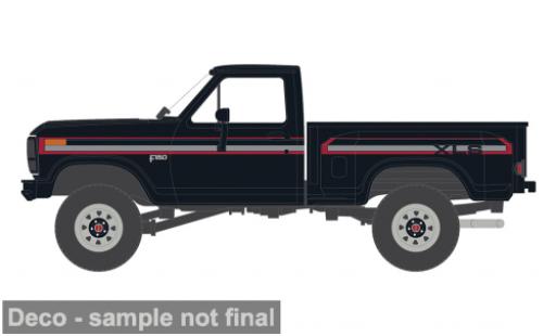 Diecast model cars Ford F-150 Pickup 50 XLS Flareside 4x4 black/Dekor 1983 1/64 IXO America