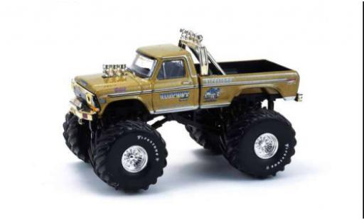 Diecast model cars Ford F-250 Pickup gold 1987 Kings of Crunch 1/64 Greenlight