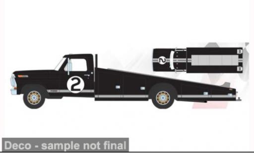 Diecast model cars Ford F-350 Ramp Truck black 1970 60th Anniversary 24 Hours of Le Mans 1966 #2 1/18 ACME