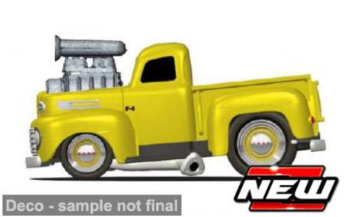 Diecast model cars Ford F1 Route yellow 1949 1/64 Maisto