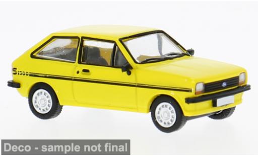 Diecast model cars Ford Fiesta MKI MK I yellow 1975 1/87 PCX87