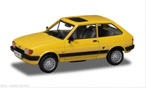 Diecast model cars Ford Fiesta Berline MK II yellow 1/43 Vanguards