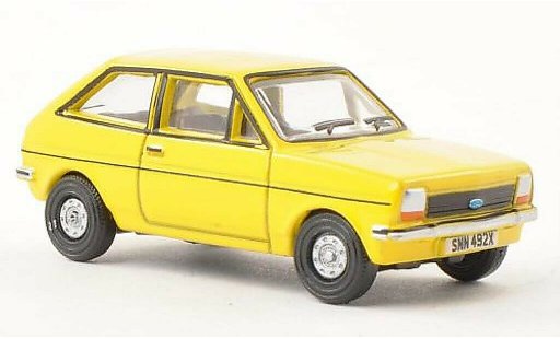 Ford Fiesta MKI 1/76 Oxford yellow diecast model cars