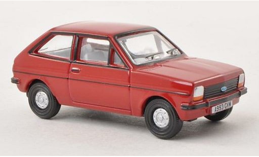 Ford Fiesta MKI 1/76 Oxford red diecast model cars
