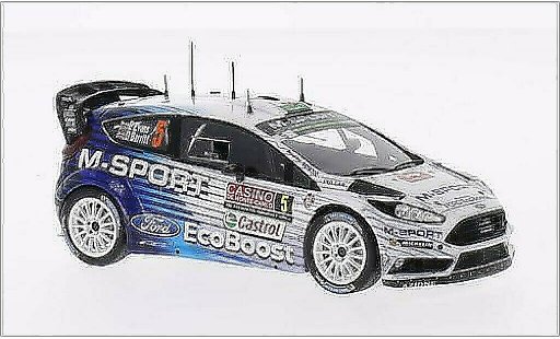 Ford Fiesta WRC 1/43 Spark No.5 M-Sport World Rally Team Rally Monte Carlo 2015 /D.Barritt diecast model cars