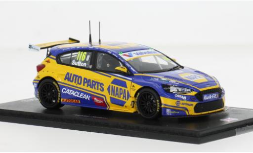 Diecast model cars Ford Focus BTCC Donington 2025 #116 A.Sutton 1/43 Spark