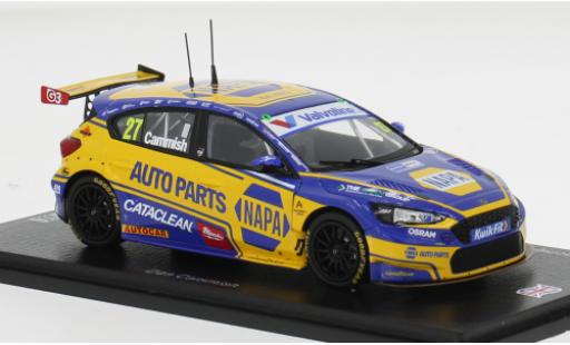 Diecast model cars Ford Focus BTCC Snetterton 2025 NAPA Racing UK #27 D.Cammish 1/43 Spark