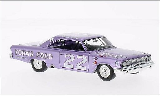 Ford Galaxy Berline 1/43 Spark No.22 Darlington 1963 diecast model cars