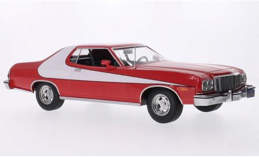 Diecast model cars Ford Gran Torino Gran Torino red/white 1975 1/18 MCG