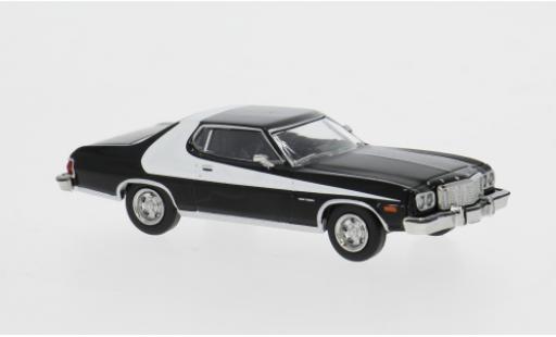 Diecast model cars Ford Gran Torino Gran Torino black/white 1976 1/87 Brekina